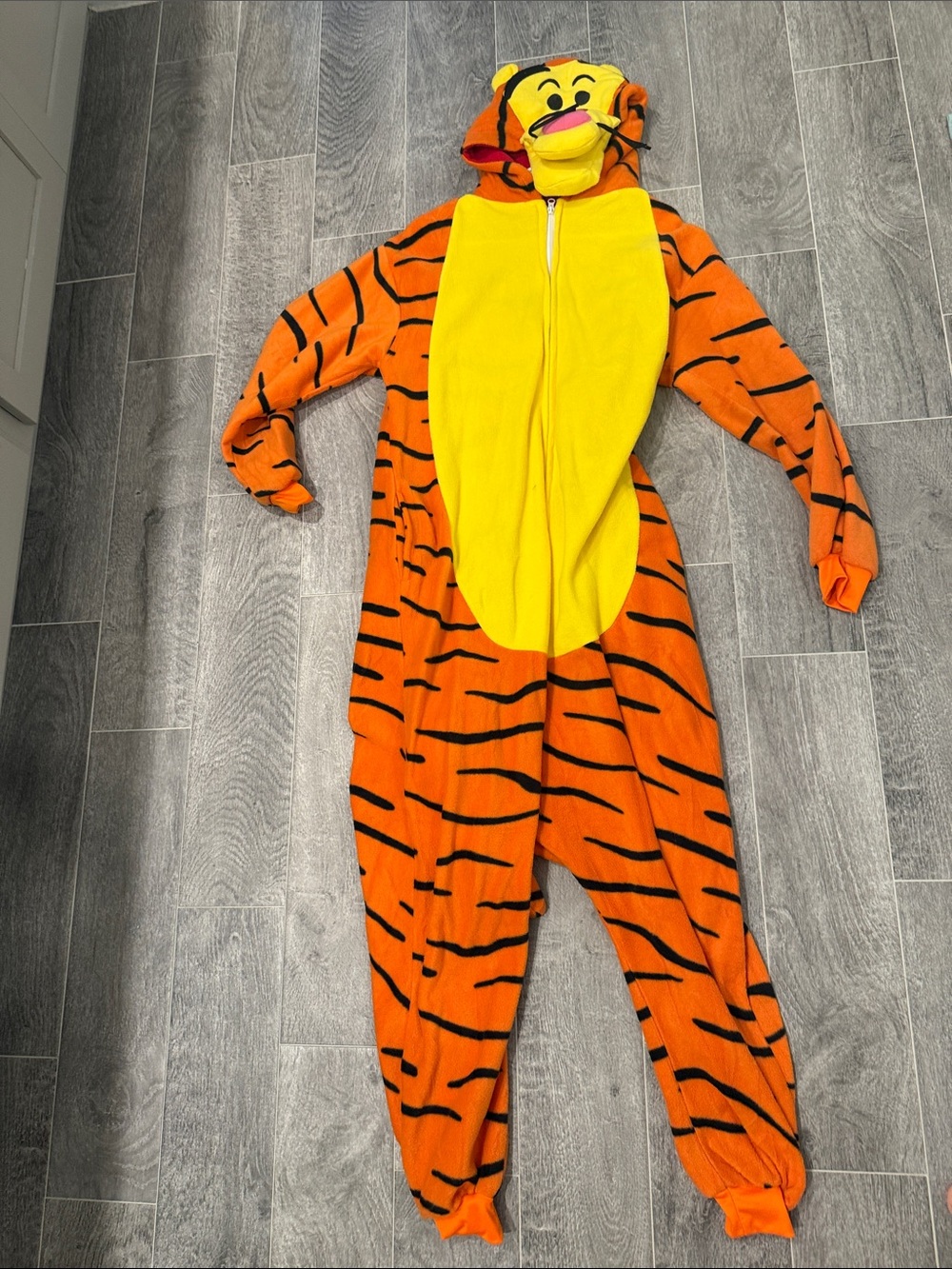 Tigger One-Piece Costume - Hooded - Size Large
